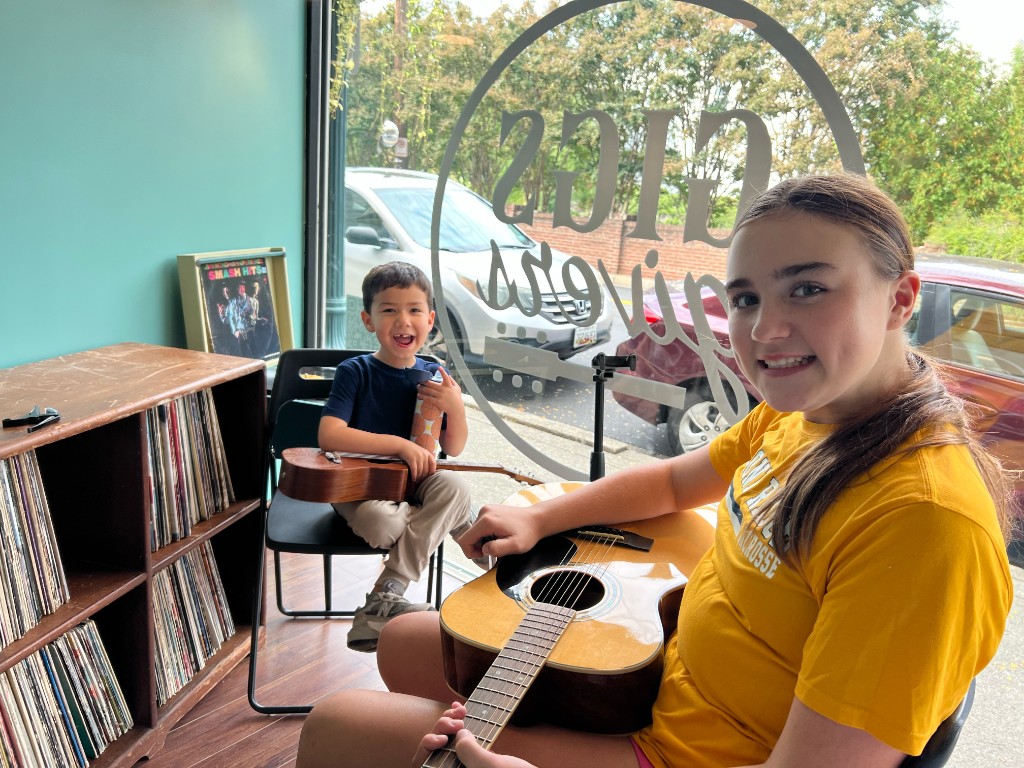 Joyful drumming moment in the Clubhouse